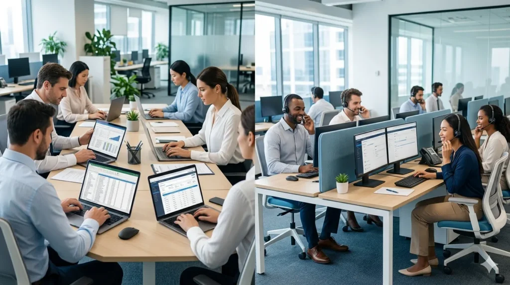 BPO and Call Center office comparison 