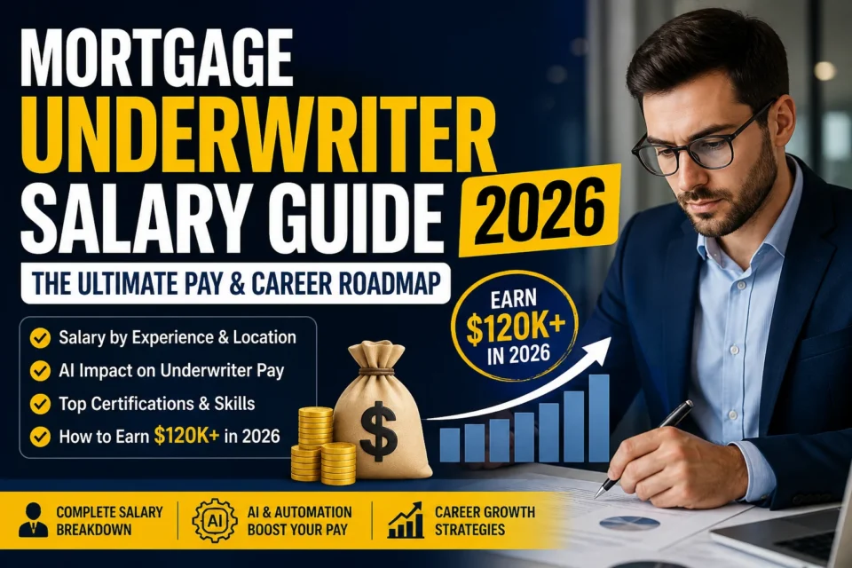 mortgage underwriter salary 2026 guide showing pay scale career growth and how to earn 120k